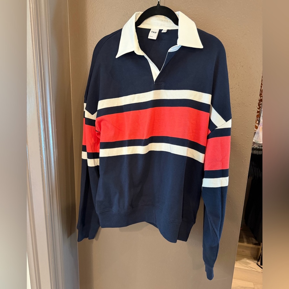 Aritzia TNA Lomu Polo Longsleeve